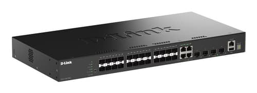 D-Link DGS 1530-28SC - Switch - L2+ - smart - 24 x 10/100/1000 + 4 x Gigabit SFP + 4 x 10 Gigabit SFP+ - rack-mountable