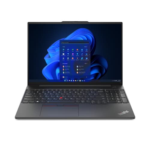 Lenovo ThinkPad E16 Gen 1 21JT - AMD Ryzen 5 - 7530U / up to 4.5 GHz - Win 11 Pro - Radeon Graphics - 8 GB RAM - 256 GB SSD TCG Opal Encryption 2, NVMe - 16" IPS 1920 x 1200 - Gigabit Ethernet - Wi-Fi 6 - graphite black - kbd: UK - with 1 Year Lenovo Premier Support