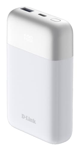 D-Link DPP-101 - Power bank - 10000 mAh - 18 Watt - QC 3.0, PD 3.0 - 2 output connectors (24 pin USB-C, USB)