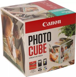 Canon Photo Cube Creative Pack - 2-pack - black, colour (cyan, magenta, yellow) - original - ink cartridge / paper kit - for PIXMA TS5350, TS5350i, TS5351, TS5351i, TS5352, TS5353, TS7450, TS7450i, TS7451, TS7451i
