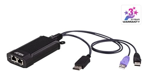 ATEN KG9950T - KVM / audio / USB extender - USB, DisplayPort, 1GbE - over CAT 5e/6 - up to 100 m - 0U
