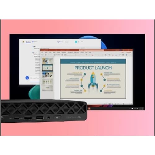 HP EliteDesk 8 G1a Next Gen AI PC - Mini Ryzen AI 5 340 / up to 4.8 GHz - RAM 32 GB - SSD 1 TB - NVMe - Radeon 840M - Gigabit Ethernet, IEEE 802.11ax (Wi-Fi 6), Bluetooth 5.4 - Win 11 Pro - monitor: none - keyboard: UK - jack black - Smart Buy — view 11