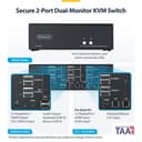 StarTech.com - KVM / audio / USB switch - 2 x KVM / audio / USB - 1 local user - desktop - TAA Compliant thumbnail 4