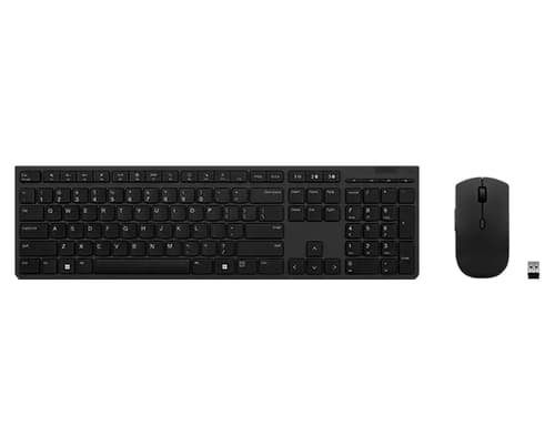 Lenovo Professional - Keyboard and mouse set - wireless - Bluetooth, 2.4 GHz - UK - key switch: Scissor-Switch - grey - brown box — view 1