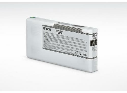 Epson T9138 - 200 ml - matte black - original - ink cartridge - for SureColor SC-P5000 STD Spectro, SC-P5000 Violet, SC-P5000 Violet Spectro