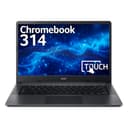 Acer Chromebook 314 C934T - Intel Celeron - N5100 / up to 2.8 GHz - Chrome OS - UHD Graphics - 4 GB RAM - 64 GB eMMC - 14" TN touchscreen 1366 x 768 (HD) - Wi-Fi 6 - titanium grey - kbd: UK thumbnail 1