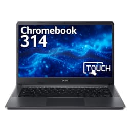 Acer Chromebook 314 C934T - Intel Celeron - N5100 / up to 2.8 GHz - Chrome OS - UHD Graphics - 4 GB RAM - 64 GB eMMC - 14" TN touchscreen 1366 x 768 (HD) - Wi-Fi 6 - titanium grey - kbd: UK