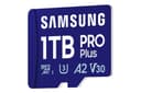 Samsung PRO Plus MB-MD1T0SA - Flash memory card (microSDXC to SD adapter included) - 1 TB - A2 / Video Class V30 / UHS-I U3 - microSDXC UHS-I thumbnail 1