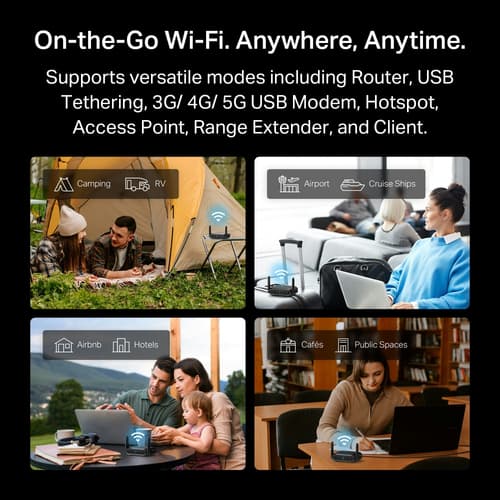 TP-Link TL-WR3602BE V1 - wireless router - Wi-Fi 7 - desktop — view 8