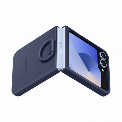 SILI CASE W/RING FLIP7 FE/6 NAVY — view 4