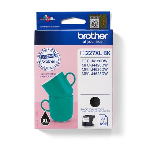 Brother LC227XLBK - Black - original - ink cartridge - for Brother DCP-J4120DW, MFC-J4420DW, MFC-J4620DW, MFC-J4625DW, Business Smart MFC-J4420DW — view 1