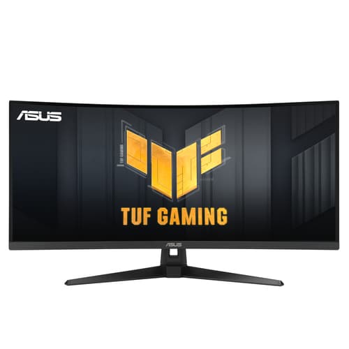 ASUS TUF Gaming VG34VQ3B - LED monitor - gaming - curved - 34" - 3440 x 1440 WQHD @ 180 Hz - VA - 400 cd/m� - 4000:1 - DisplayHDR 400 - 1 ms - 2xHDMI, 2xDisplayPort - speakers - black — view 3