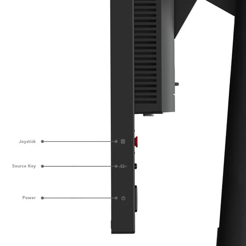 Lenovo ThinkVision T24d-30 - LED monitor - 24" - 1920 x 1200 WUXGA - IPS - 300 cd/m� - 1500:1 - 4 ms - HDMI, VGA, DisplayPort - speakers - raven black — view 11