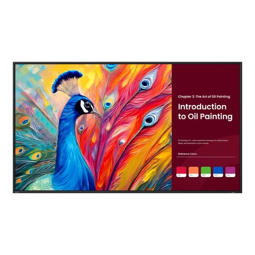 BenQ Education SH5504 - 55" Diagonal Class SH04 Series LED-backlit LCD display - education / business - Android - 4K UHD (2160p) 3840 x 2160