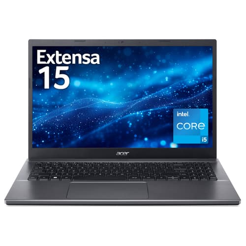 Acer Extensa 15 EX215-55 - Intel Core i5 - 1235U / up to 4.4 GHz - Win 11 Pro - Intel Iris Xe Graphics - 8 GB RAM - 512 GB SSD - 15.6" TN 1920 x 1080 (Full HD) - Gigabit Ethernet - Wi-Fi 6 - steel grey - kbd: UK