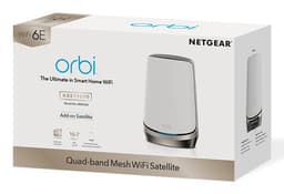NETGEAR Orbi RBSE960 - Wi-Fi system - (extender) - up to 3,000 sq.ft - mesh 10GbE, 2.5GbE - Wi-Fi 6E - Multi-Band