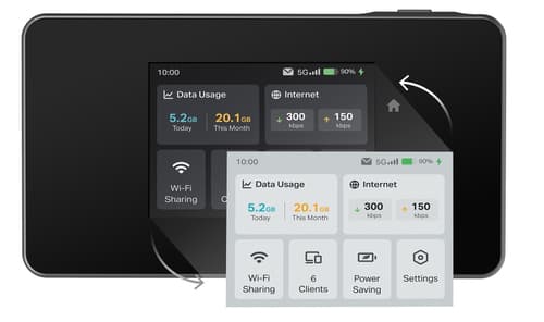 TP-Link M8550 V1 - mobile hotspot - 5G LTE Advanced — view 5