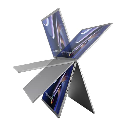 ASUS ZenScreen Duo OLED MQ149CD - Dual OLED monitor - 14" - portable - touchscreen - 1920 x 1200 @ 60 Hz - 500 cd/m� - 100000:1 - DisplayHDR 400 True Black - 1 ms - grey — view 10