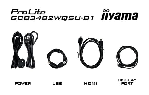Iiyama GCB3482WQSU-B1 - LED monitor - gaming - curved - 34" - 3440 x 1440 WQHD @ 120 Hz - VA - 500 cd/m� - 3000:1 - 0.6 ms - 2xHDMI, DisplayPort - speakers — view 14