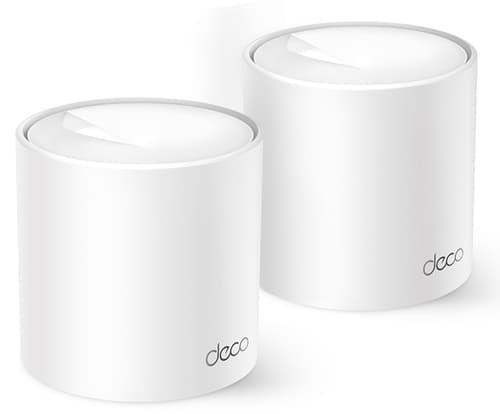 TP-Link Deco X10 V1 - Wi-Fi system - (2 routers) - up to 3,900 sq.ft - mesh 1GbE Dual Band