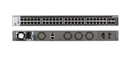 NETGEAR M4300-48X - Switch - L3 - Managed - 48 x 10 Gigabit Ethernet + 4 x shared 10 Gigabit SFP+ - front to back airflow - rack-mountable