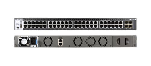 NETGEAR M4300-48X - Switch - L3 - Managed - 48 x 10 Gigabit Ethernet + 4 x shared 10 Gigabit SFP+ - front to back airflow - rack-mountable