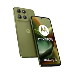 Motorola Moto G15 - 4G smartphone - dual-SIM - RAM 4 GB / Internal Memory 128 GB - microSD slot - LCD display - 6.72" - 2400 x 1080 pixels (60 Hz) - 2x rear cameras 50 MP, 5 MP - front camera 8 MP - iguana green