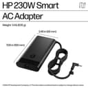 HP Smart - Power adapter - AC - 230 Watt - United Kingdom thumbnail 3