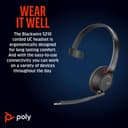 Poly Blackwire 5210 - Blackwire 5200 series - headset - on-ear - wired - 3.5 mm jack, USB-C - black - Certified for Microsoft Teams, Certified for Skype for Business, Cisco Jabber Certified, Avaya Certified, Works With Chromebook Certified, Zoom Certified, UC certified thumbnail 7