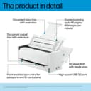 HP Scanjet Pro 4200 s1 - Document scanner - Duplex - 216 x 5842 mm - 1200 dpi x 1200 dpi - up to 40 ppm (mono) / up to 40 ppm (colour) - ADF (50 sheets) - up to 4500 scans per day - USB 3.0 thumbnail 8