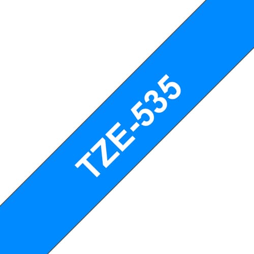 Brother TZe-535 - White on blue - Roll (1.2 cm x 8 m) 1 cassette(s) laminated tape - for Brother PT-D210, D600, H110, P-Touch PT-1005, D450, E310, H110, P-Touch Cube Pro PT-P910