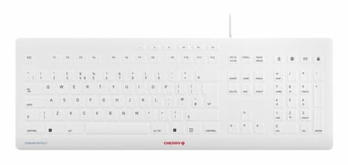 CHERRY STREAM KEYBOARD - Keyboard - USB - UK - key switch: CHERRY SX - pale grey