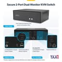 StarTech.com - KVM switch - secure - 2 x KVM port(s) - 1 local user - desktop - TAA Compliant thumbnail 4