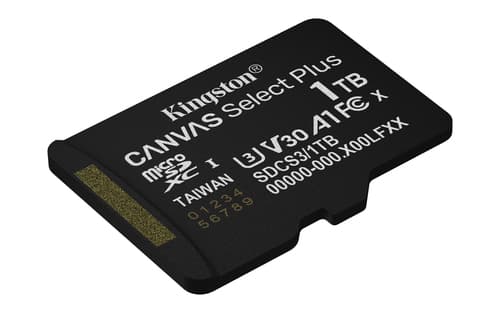Kingston Canvas Select Plus - Flash memory card (SD adapter included) - 1 TB - A1 / Video Class V30 / UHS-I U3 / Class10 - microSDXC UHS-I — view 5