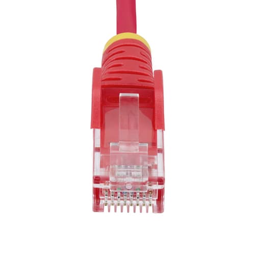 StarTech.com 1.5m Red Slim CAT6 Ethernet Cable, Snagless, 28AWG, LSZH - Patch cable - RJ-45 (M) to RJ-45 (M) - 1.5 m - 3.6 mm - UTP - CAT 5/5e/6 - IEEE 802.3bt - snagless, halogen-free - red — view 5