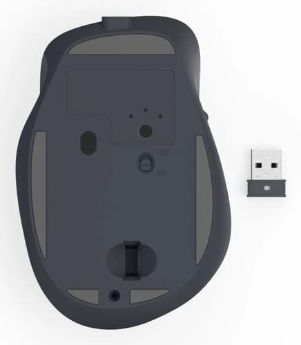 WM-500 WIRELESS MOUSE EGO 6 BUTT BLK — view 8
