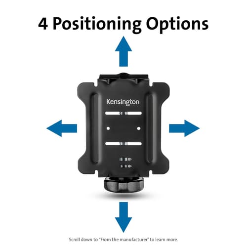 Kensington Docking Station Mounting Bracket - Mounting bracket - desktop — view 34
