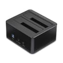 StarTech.com Dual-Bay USB 3.0 to SATA Hard Drive Docking Station, USB Hard Drive Dock, External 2.53.5 SATA IIIIII, SSDHDD Docking Station, Hot-Swap Hard Drive Bays - Top-Loading - HDD docking station - bays: 2 - 2.5", 3.5" - SATA 6Gb/s - USB 3.0 - black - for P/N: SVA12M5NA thumbnail 3