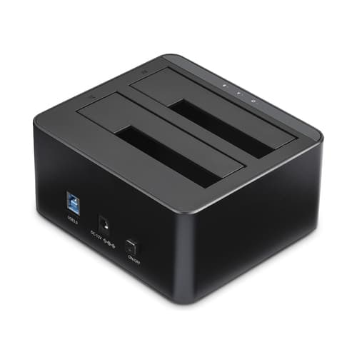 StarTech.com Dual-Bay USB 3.0 to SATA Hard Drive Docking Station, USB Hard Drive Dock, External 2.53.5 SATA IIIIII, SSDHDD Docking Station, Hot-Swap Hard Drive Bays - Top-Loading - HDD docking station - bays: 2 - 2.5", 3.5" - SATA 6Gb/s - USB 3.0 - black - for P/N: SVA12M5NA — view 4