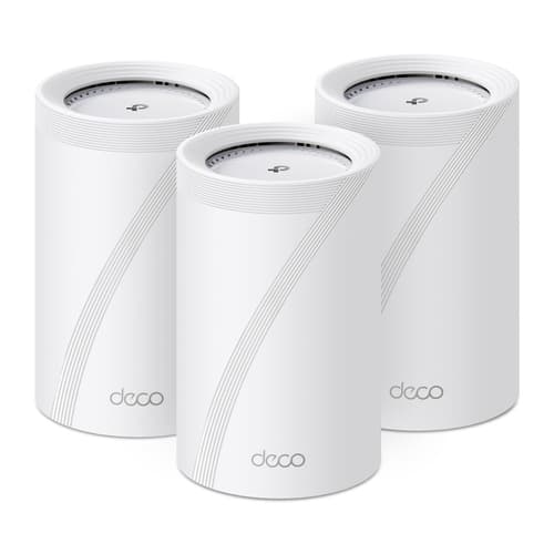 TP-Link Deco BE68 V1 - Wi-Fi system - (router) - up to 8,100 sq.ft - mesh 2.5GbE, 10GbE, Wi-Fi 7 Multi-Band (pack of 3)