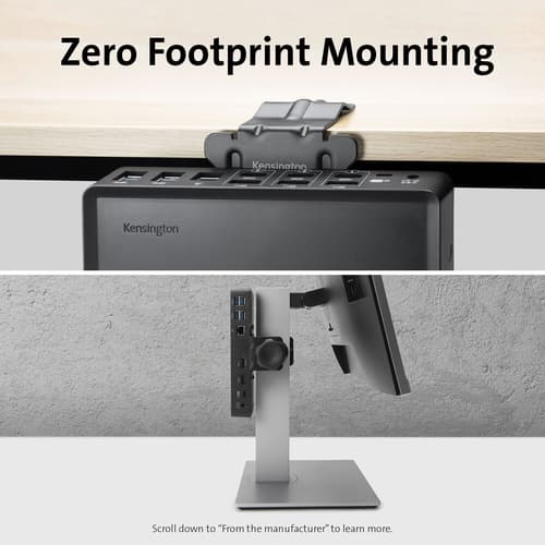 Kensington Docking Station Mounting Bracket - Mounting bracket - desktop — view 35