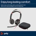 Poly Blackwire 5220 - Headset - on-ear - wired - USB-C, 3.5 mm jack - black - Certified for Skype for Business, Cisco Jabber Certified, Avaya Certified, Certified for Microsoft Teams, Zoom Certified, UC certified, Works With Chromebook Certified thumbnail 2