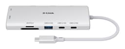 D-Link DUP-A01 - Docking station - USB-C - 2 x HDMI - 1GbE