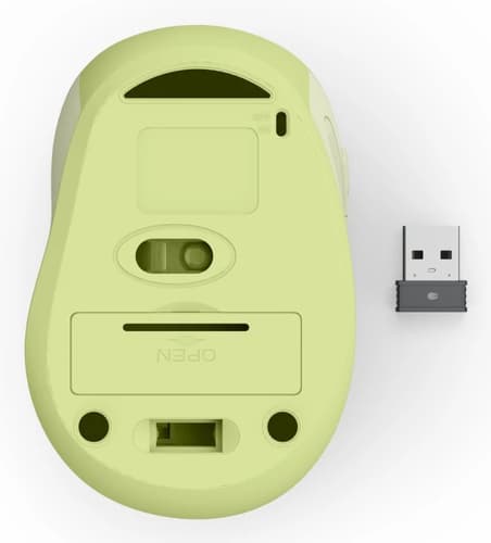 Hama WM-400 Wireless Mouse, Ergonomic, Optical, 6-Button, No Noise, Green — view 8