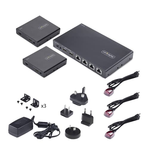 4-Port HDMI Extender/Splitter Over CAT6 — view 4