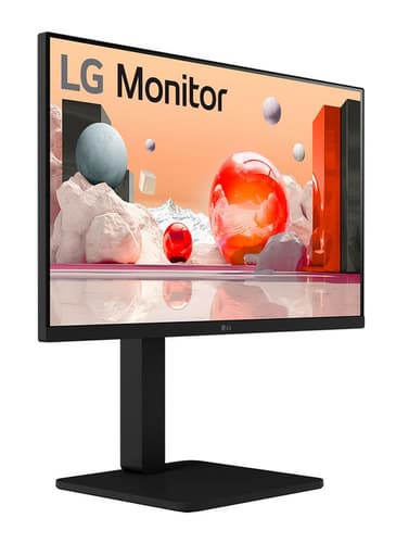 LG 24BA550-B - LCD monitor - 24" (23.8" viewable) - 1920 x 1080 Full HD (1080p) @ 100 Hz - IPS - 250 cd/m� - 1300:1 - 5 ms - HDMI, VGA, DisplayPort - speakers - matte black — view 5