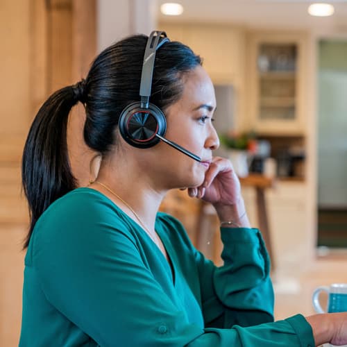 Poly Voyager Focus 2 - Customer Special 1 - headset - on-ear - Bluetooth - wireless - active noise cancelling - USB-C via Bluetooth adapter - black — view 9