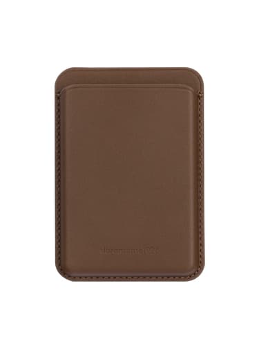 Leather wallet w MagSafe-Dark Tan — view 3