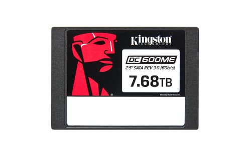 Kingston DC600ME - SSD - Mixed Use - encrypted - 7.68 TB - internal - 2.5" - SATA 6Gb/s - 256-bit AES - TCG Opal Encryption 2.0