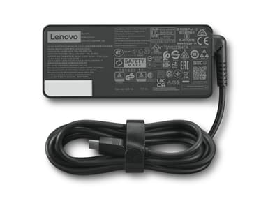 Lenovo USB-C 65W AC Adapter - Power adapter - AC - 65 Watt - United Kingdom - black - for IdeaPad 5 14, 5 15, 5 Pro 14, ThinkBook 14s Yoga G2 IAP, 15 G4 ABA, Yoga 7 14, 7 16